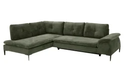 Narożnik rozkładany oliwkowy OZZY L lewy