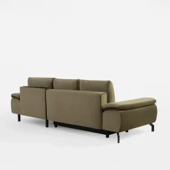 Narożnik rozkładany oliwkowy VESPA prawy