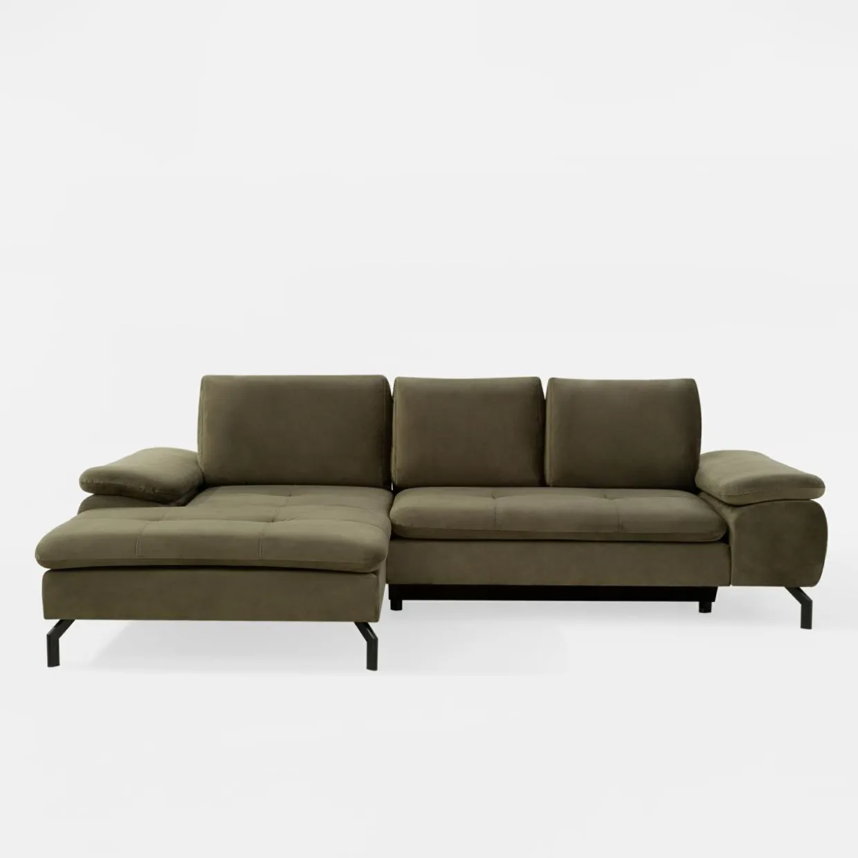 Narożnik rozkładany oliwkowy VESPA lewy