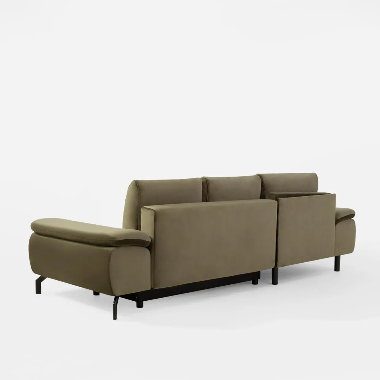 Narożnik rozkładany oliwkowy VESPA lewy