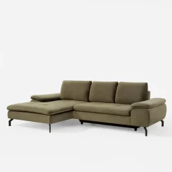 Narożnik rozkładany oliwkowy VESPA lewy