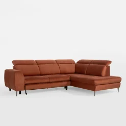 Narożnik rozkładany pomarańczowy AGO prawy