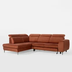 Narożnik rozkładany pomarańczowy AGO lewy