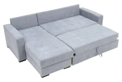 Narożnik rozkładany popielaty MEDINA