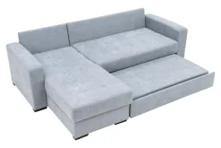 Narożnik rozkładany popielaty MEDINA