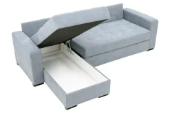 Narożnik rozkładany popielaty MEDINA