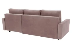 Narożnik rozkładany różowy ZOYA