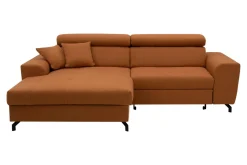 Narożnik rozkładany rudy ROSSI lewy