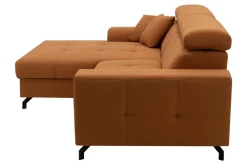 Narożnik rozkładany rudy ROSSI lewy