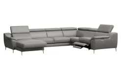 Narożnik rozkładany skórzany DOMINO lewy