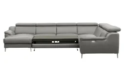 Narożnik rozkładany skórzany DOMINO lewy