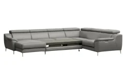 Narożnik rozkładany skórzany DOMINO lewy