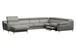 Narożnik rozkładany skórzany DOMINO lewy