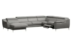 Narożnik rozkładany skórzany DOMINO lewy