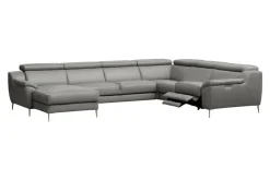 Narożnik rozkładany skórzany DOMINO lewy