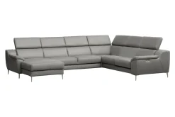 Narożnik rozkładany skórzany DOMINO lewy