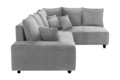 Narożnik rozkładany srebrny CALPE prawy