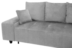 Narożnik rozkładany srebrny CALPE prawy