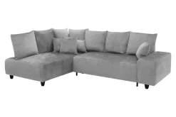 Narożnik rozkładany srebrny CALPE lewy