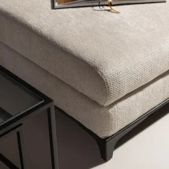 Narożnik rozkładany szarobeżowy BOLOGNA lewy