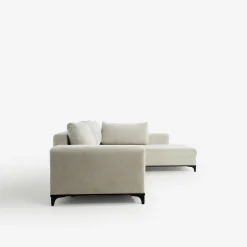 Narożnik rozkładany szarobeżowy BOLOGNA lewy