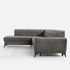 Narożnik rozkładany szarobeżowy STORN lewy