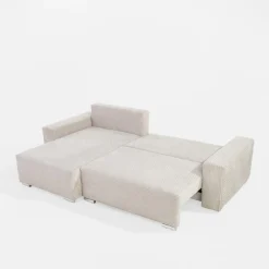 Narożnik rozkładany szarobeżowy ANAFI