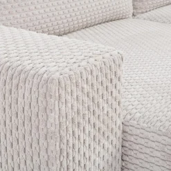 Narożnik rozkładany szarobeżowy ANAFI