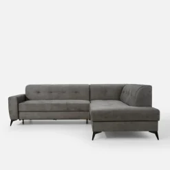 Narożnik rozkładany szarobeżowySTORN prawy