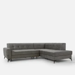 Narożnik rozkładany szarobeżowySTORN prawy