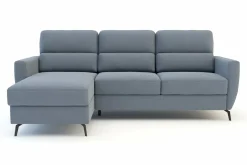 Narożnik rozkładany szaroniebieski SOLETO lewy