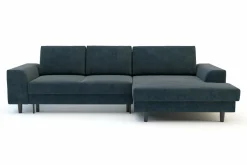 Narożnik rozkładany szaroniebieski HARISON prawy