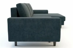 Narożnik rozkładany szaroniebieski HARISON prawy