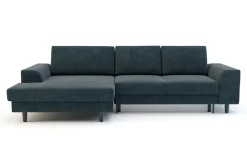 Narożnik rozkładany szaroniebieski HARISON lewy