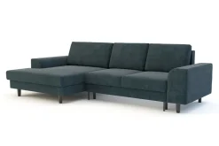 Narożnik rozkładany szaroniebieski HARISON lewy