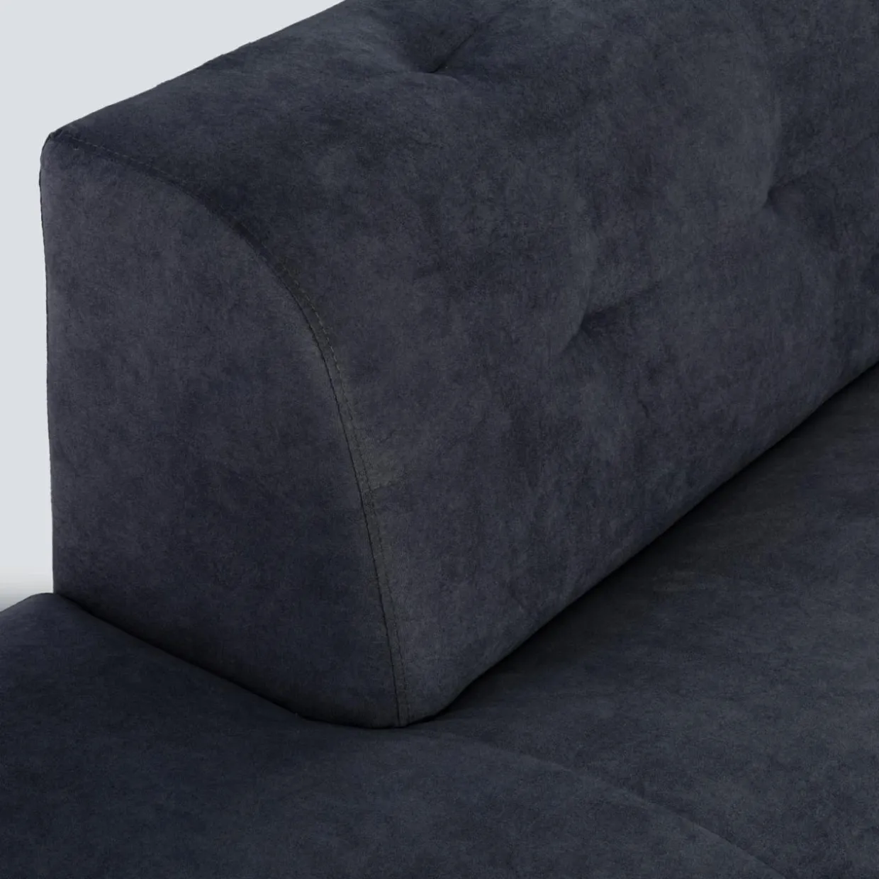 Narożnik rozkładany szaroniebieski STORN lewy