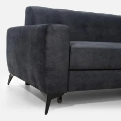 Narożnik rozkładany szaroniebieski STORN prawy