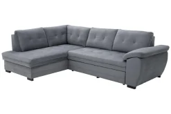 Narożnik rozkładany szary ARUBA lewy