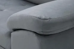 Narożnik rozkładany szary ARUBA lewy