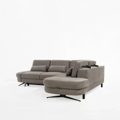 Narożnik rozkładany szary APRILLE L prawy