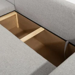 Narożnik rozkładany szary ASNA