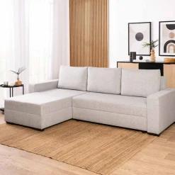 Narożnik rozkładany szary ASNA