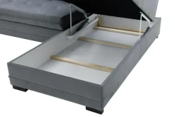 Narożnik rozkładany szary ARUBA prawy