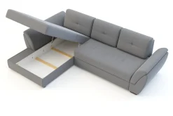 Narożnik rozkładany szary BERISSO lewy