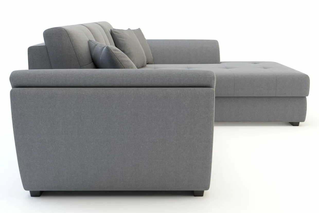 Narożnik rozkładany szary BERISSO prawy