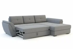 Narożnik rozkładany szary BERISSO prawy