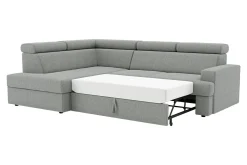 Narożnik rozkładany szary COMO lewy