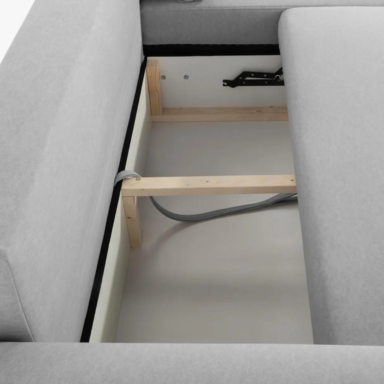 Narożnik rozkładany szary CARLOS