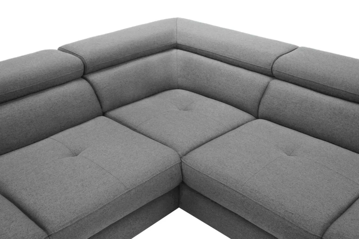 Narożnik rozkładany szary FABIO lewy