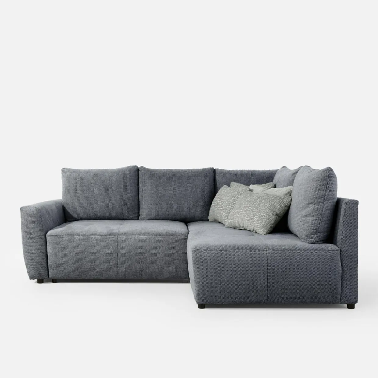 Narożnik rozkładany szary HORTA prawy